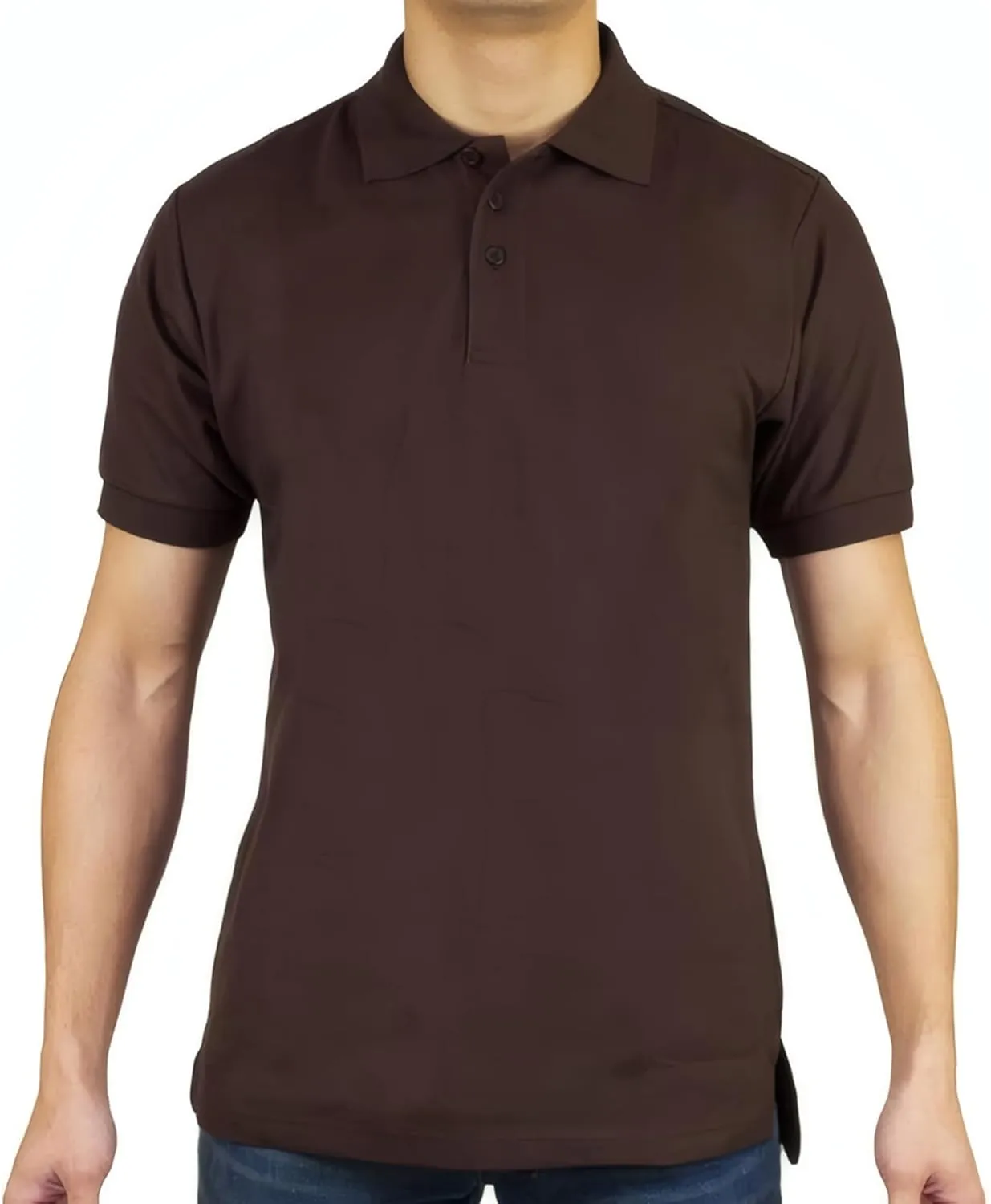 Access Men's Short Sleeve Classic Uniform Pique Polo Shirt