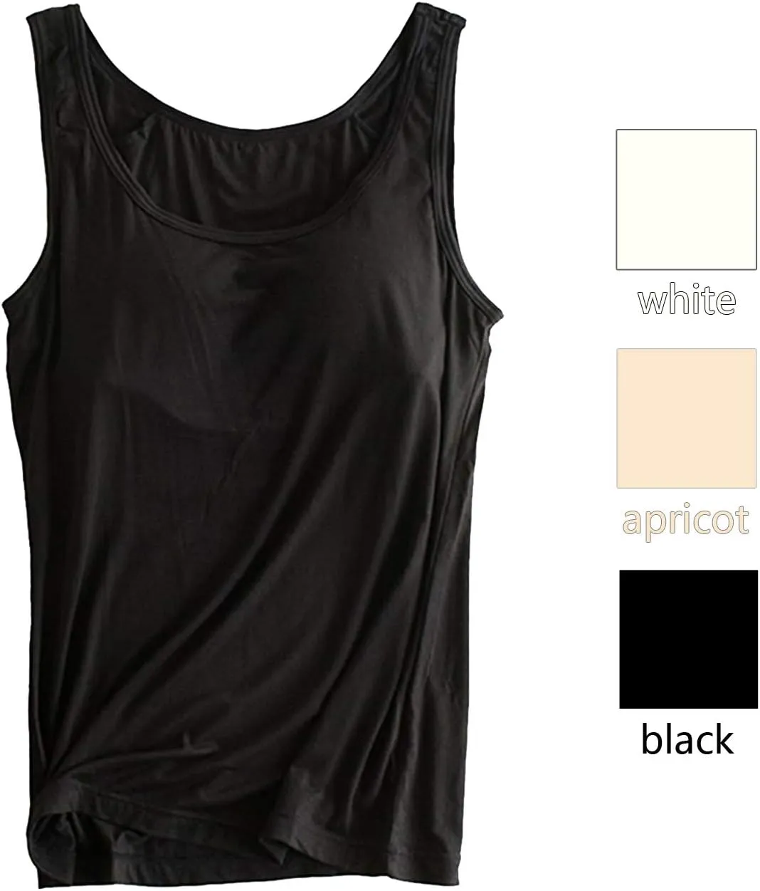 Alizeal 3 Pcs Women's Basic Solid Camisole Stretch Casual Tank Tops