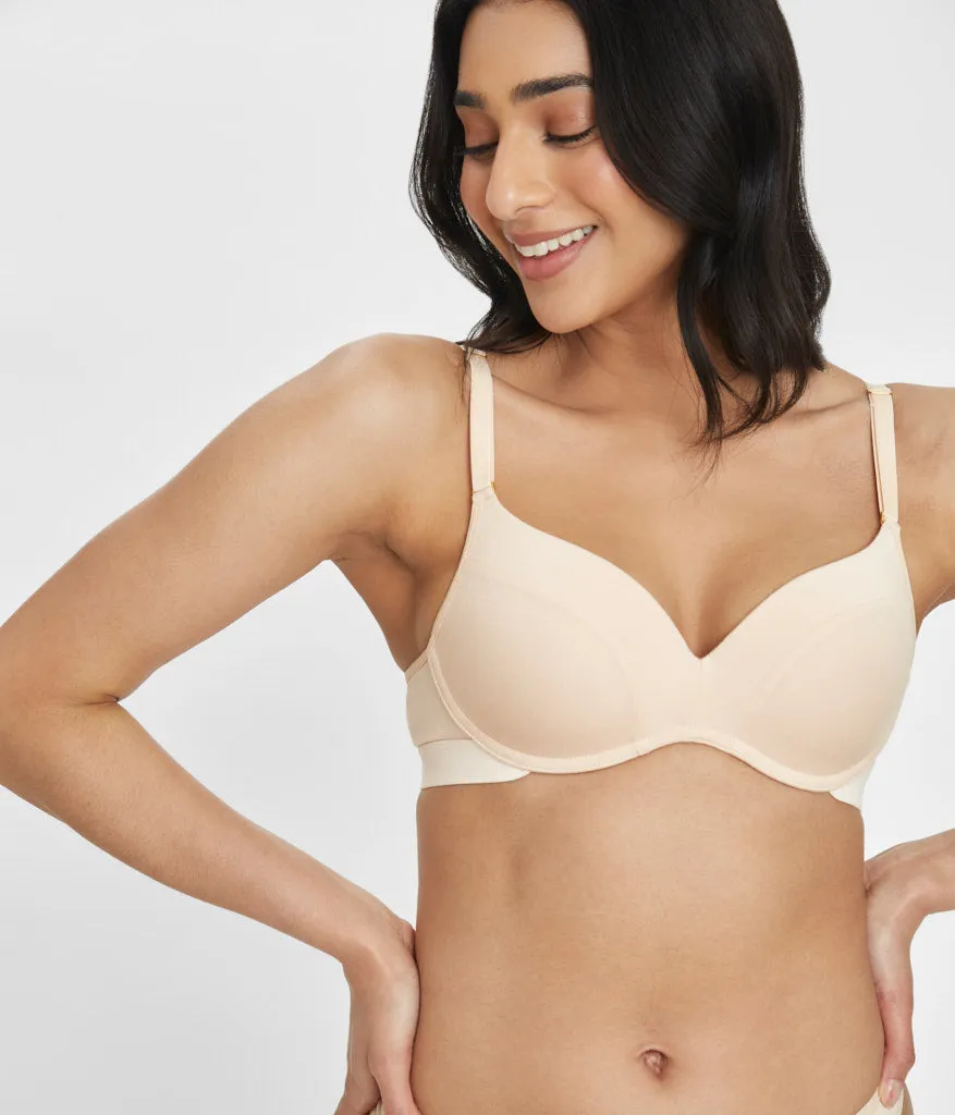 All-Day No-Wire Push-Up Bra Bundle: Jet Black/Toasted Almond