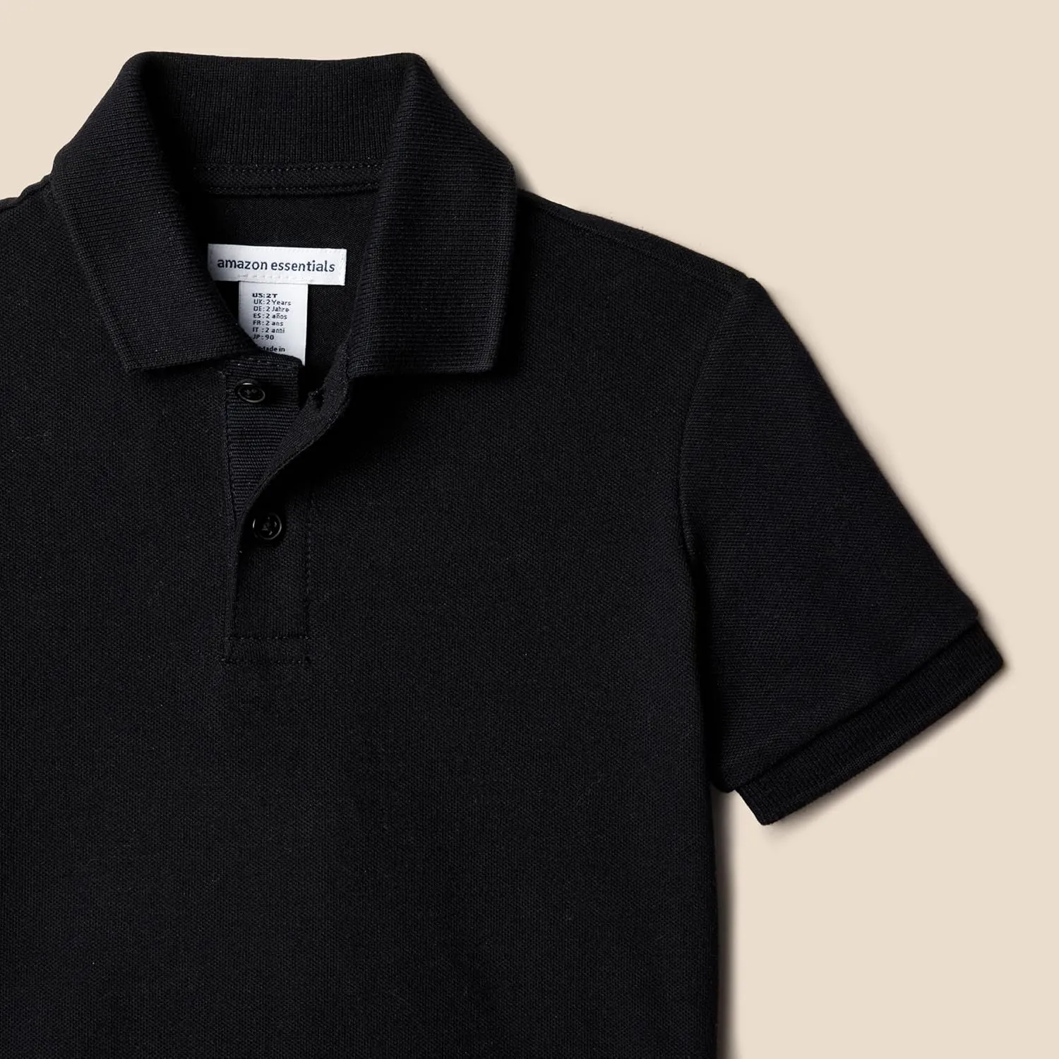 Amazon Essentials Boys and Toddlers' Cotton Spandex Pique Polo Shirt