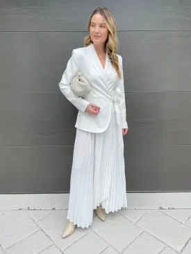 Ambretta Combo Blazer Dress - Ivory