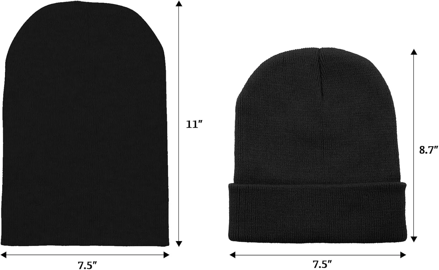 Century Star Beanie for Men Women Black Beanie Hat Soft Winter Beanies Cuff Beanie Skull Caps Knit Hats