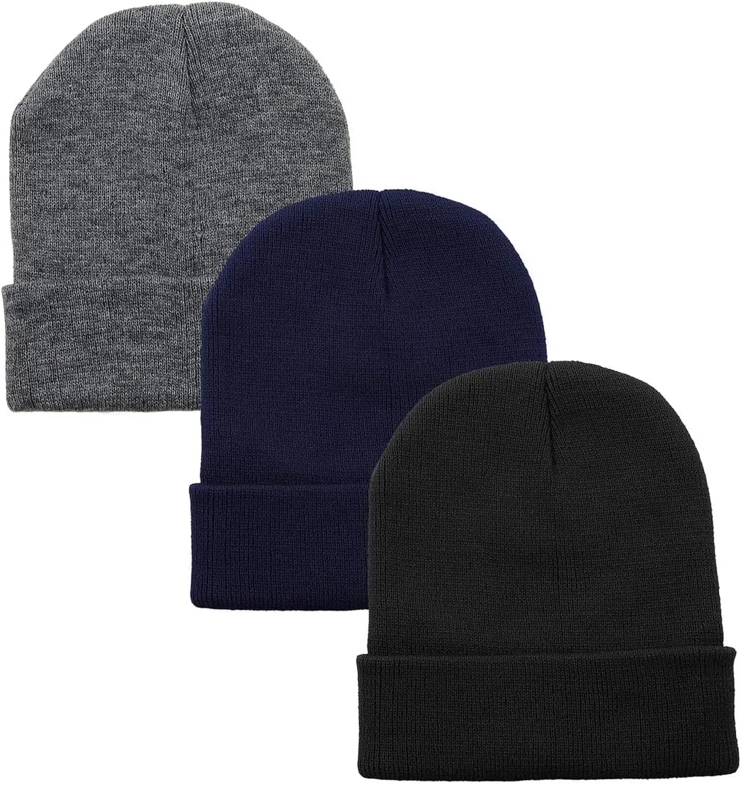 Century Star Beanie for Men Women Black Beanie Hat Soft Winter Beanies Cuff Beanie Skull Caps Knit Hats