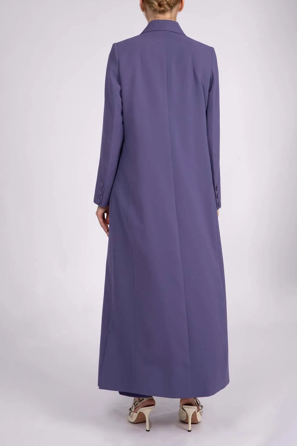 Chic purple full length blazer and trousers suit DC2007
