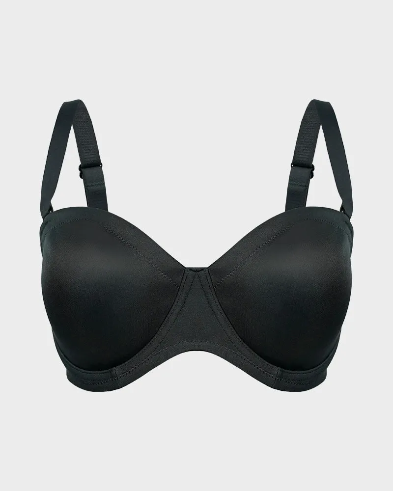 Comfort Push Up Unlined Bra with Removable Straps