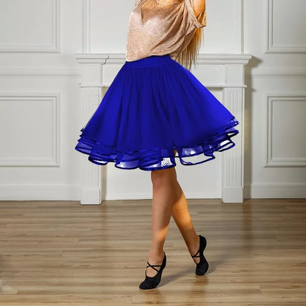 Crinoline Tutu Underskirts for Women 50s Petticoat Skirt Rockabilly Dress Knee Underskirt for Dresses Puffy Skirt