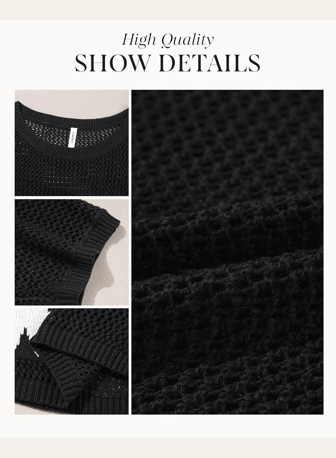 Dokotoo Womens Floral Fashion Summer Tops 2025 Short Sleeve Crochet Sweaters Swimsuit Cover Ups Lightweight Knit Pullover