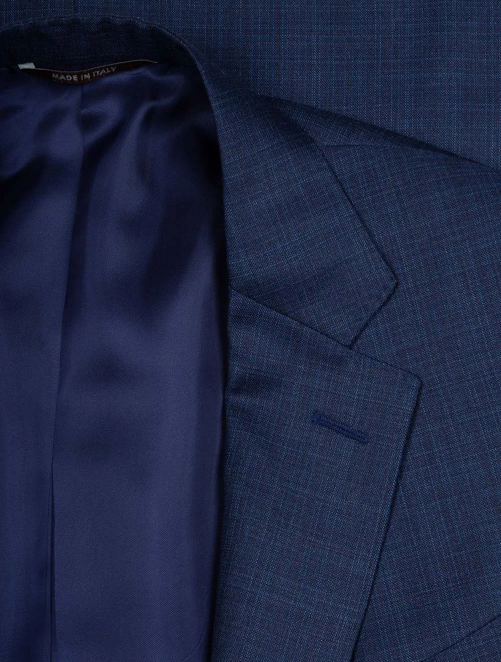 Faint Check Suit Blue
