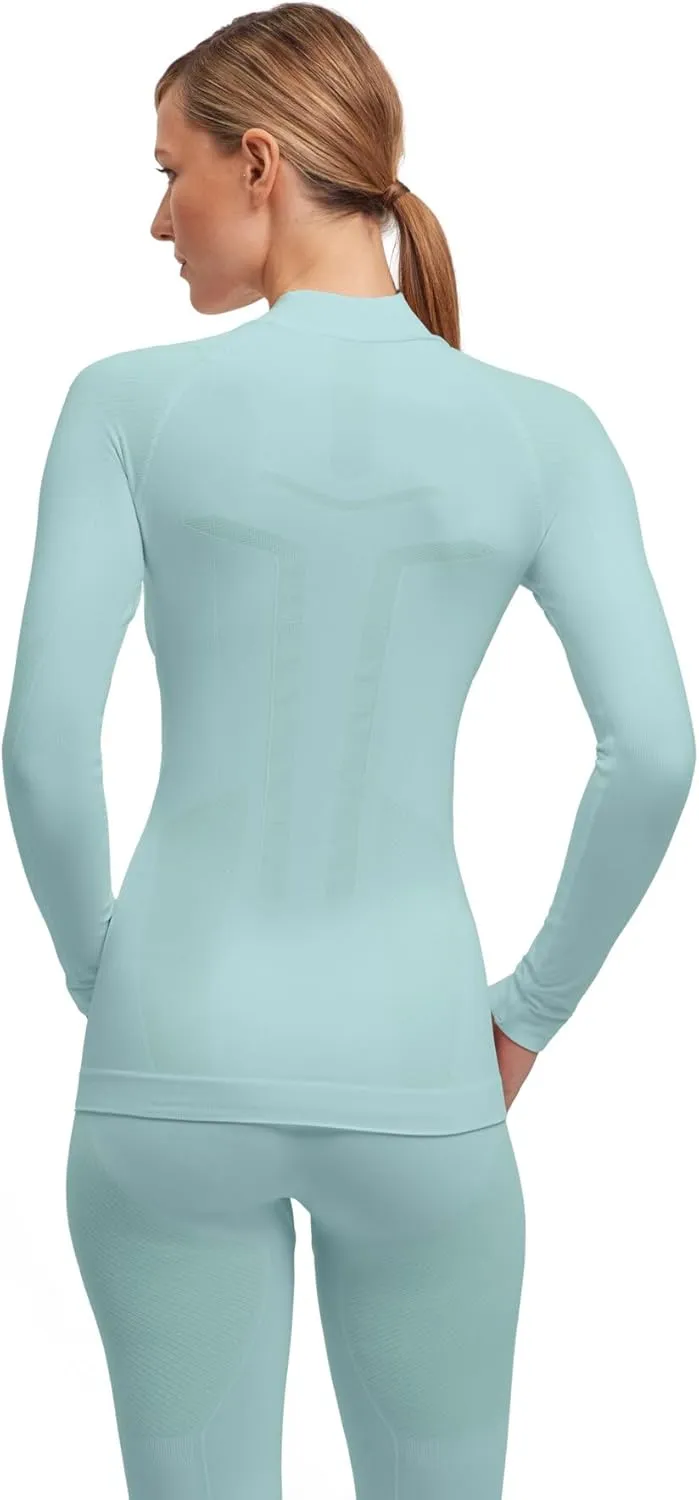 FALKE Women's Warm Mock Neck Base Layer Top, 1 Piece