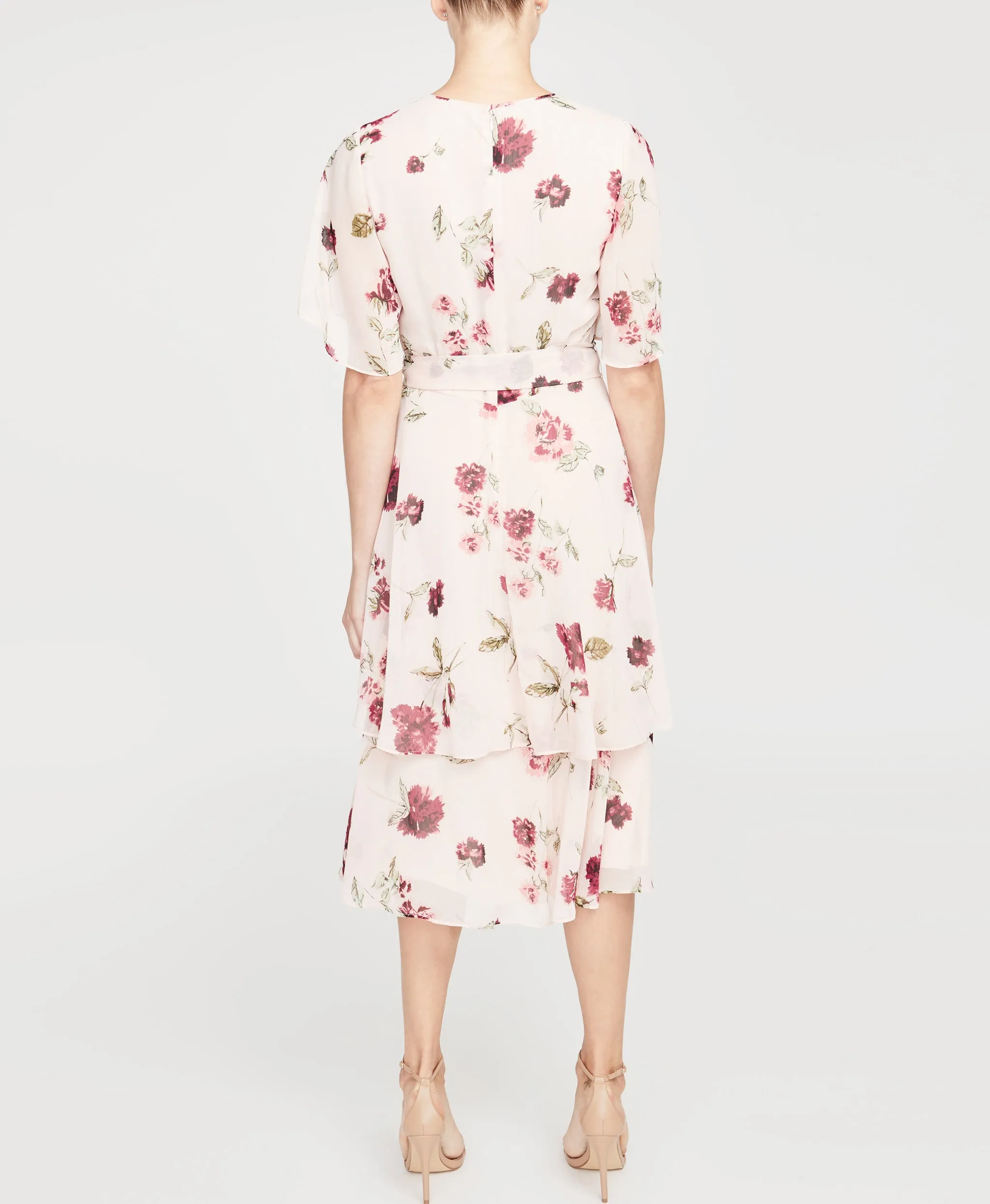 Floral Tie Waist Dress