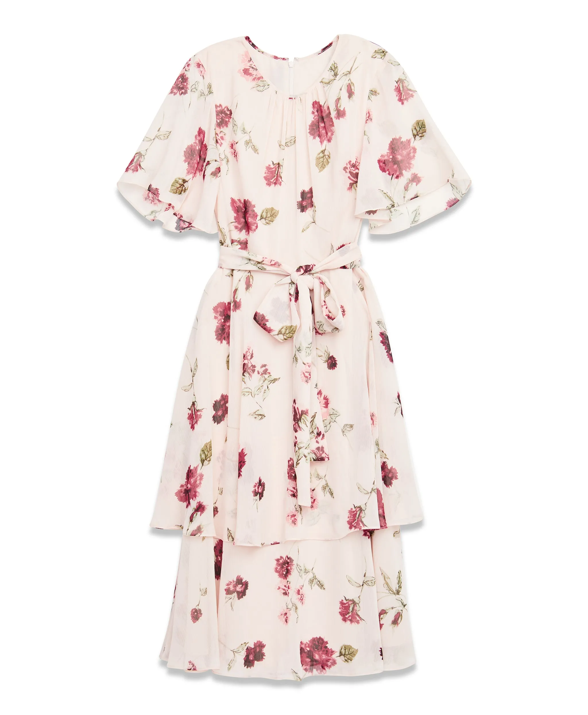 Floral Tie Waist Dress