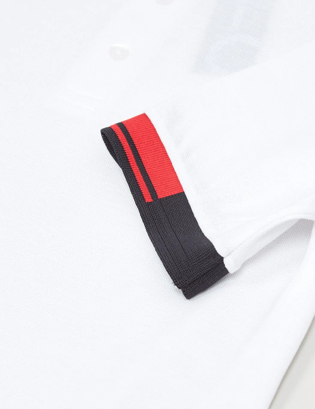 Fred Perry x Raf Simons Tipped Cuff Pique Shirt - White