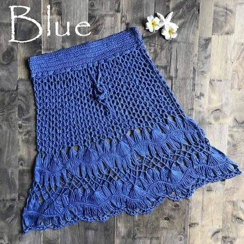 Handmade Crochet Mini Knitted Skirt