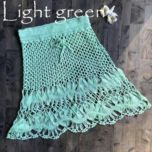 Handmade Crochet Mini Knitted Skirt