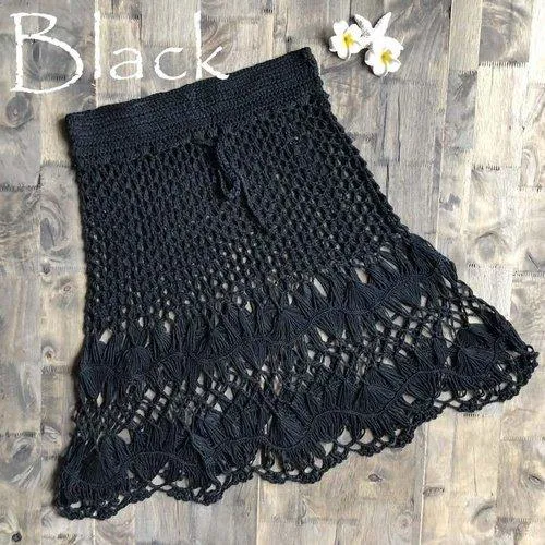 Handmade Crochet Mini Knitted Skirt