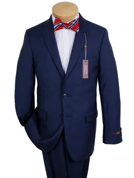Hickey 24641 100% Wool Boy's Suit - Plaid - Blue