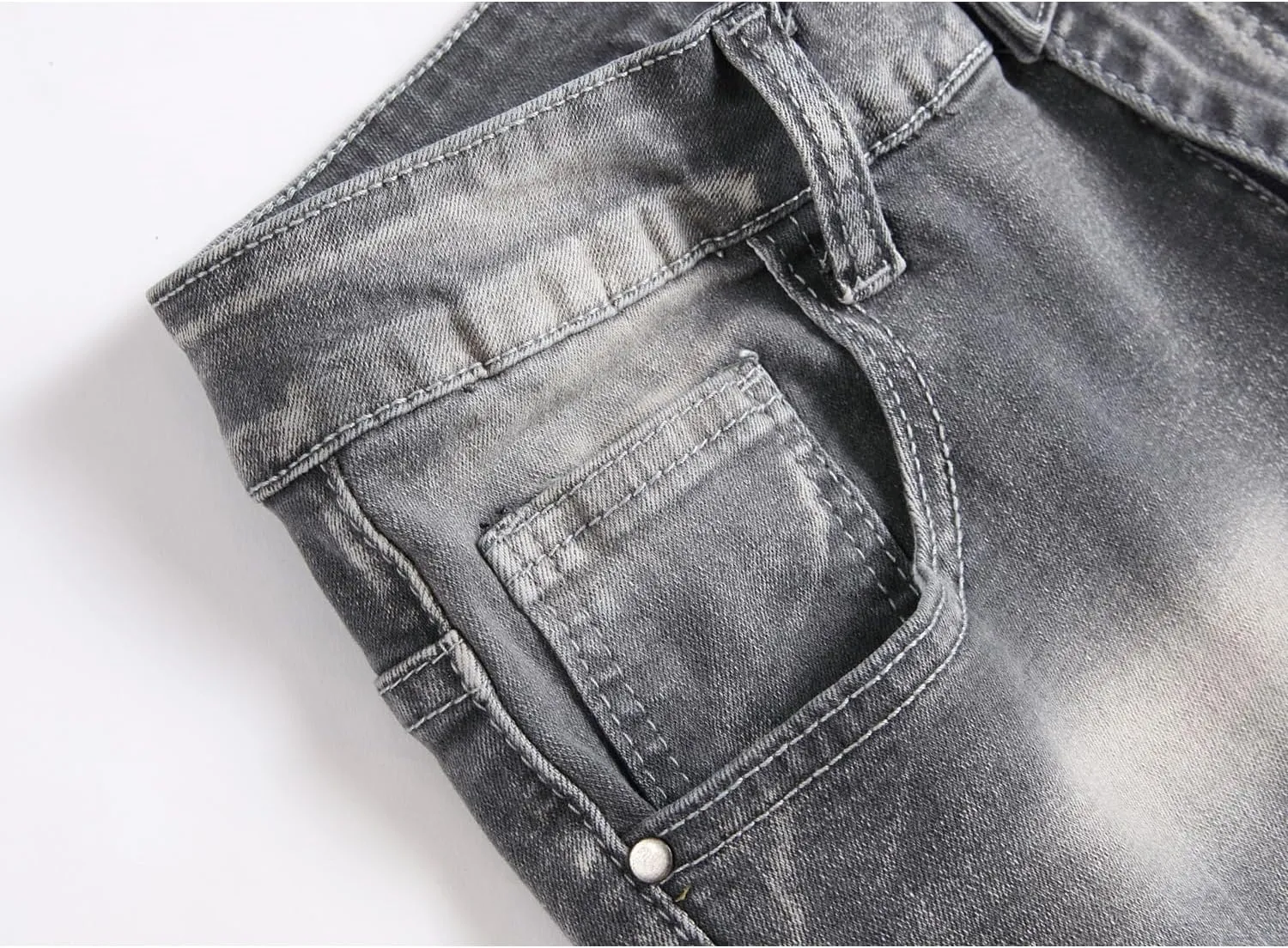 Jeans for Men Stretch Slim Fit Denim Comfort Flex Waist Colored Pants Strechy Regular Fit Tapered Leg
