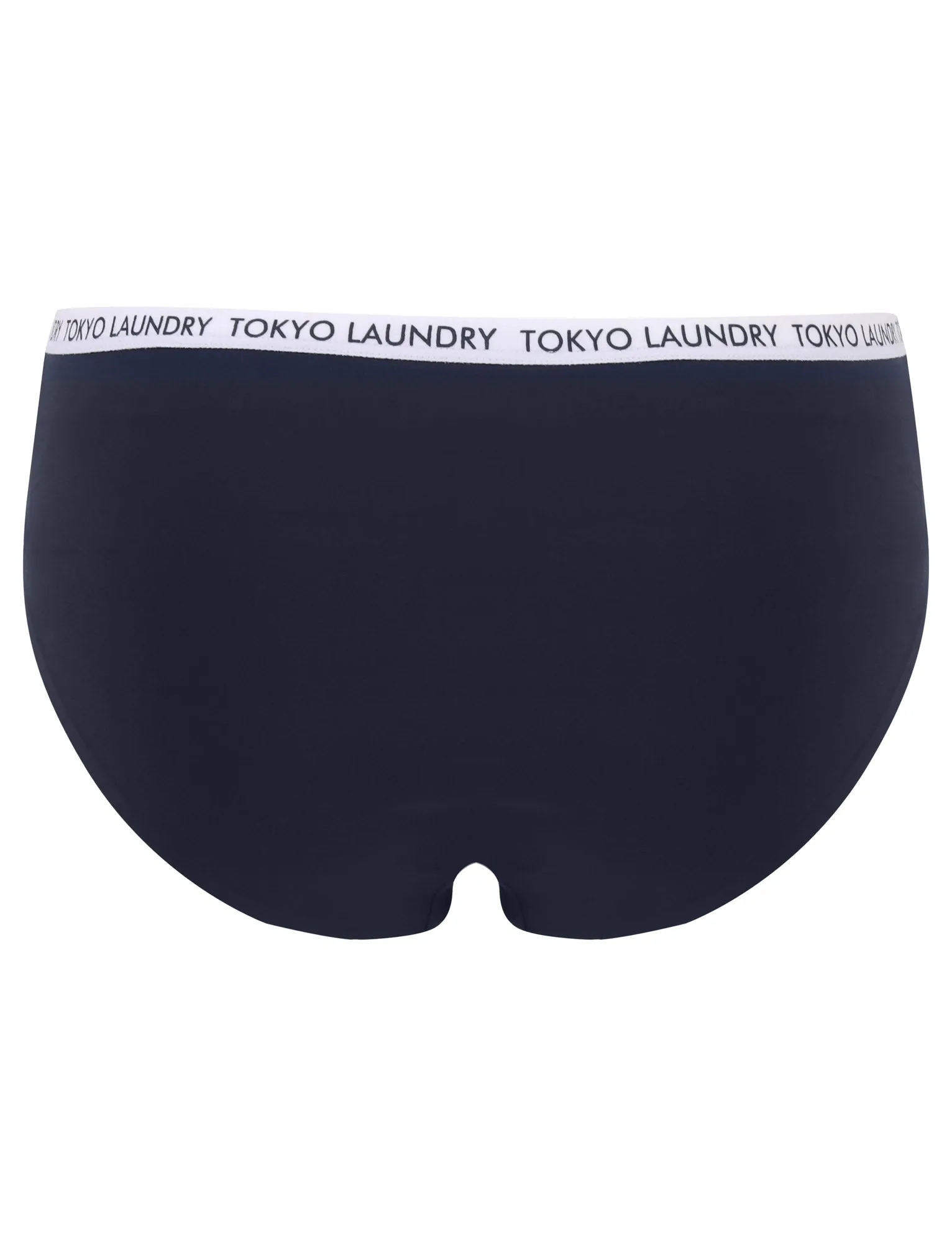 Jodie (3 Pack) Microfiber No VPL Seam Free Assorted Briefs In Nine Iron / Purple / Blue - Tokyo Laundry