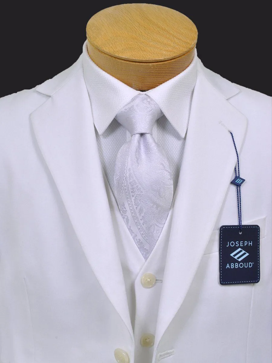 Joseph Abboud 13366 65% Polyester/35% Viscose Boy's Suit Separates Jacket - Solid Gab - White