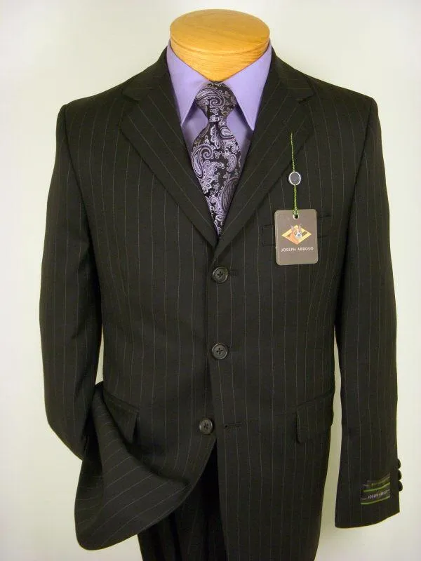 Joseph Abboud 726 3B 100% Wool Boy's Suit Separate Jacket - Solid Gab - Black