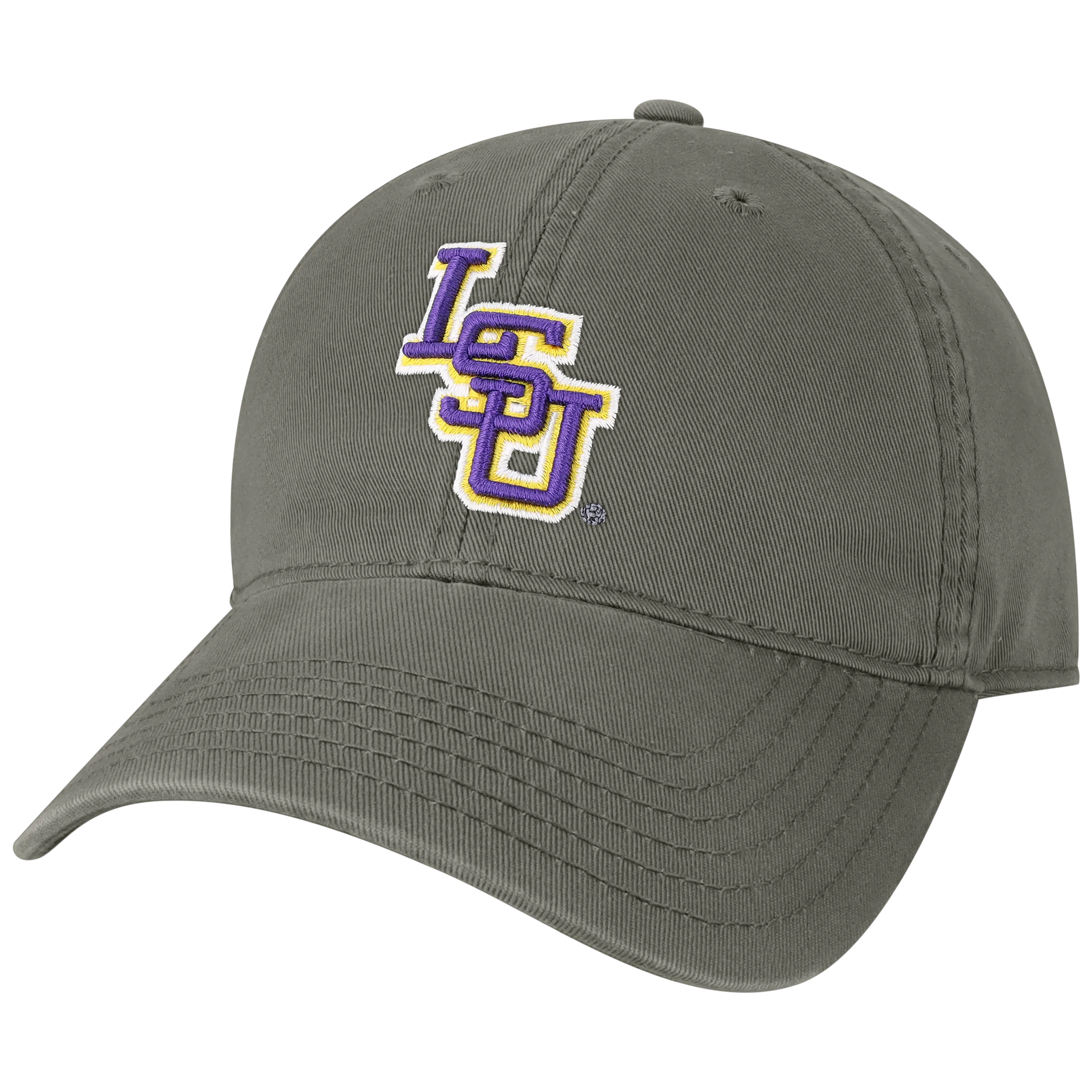 LSU Tigers Dark Grey Relaxed Twill Adjustable Hat