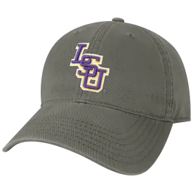 LSU Tigers Dark Grey Relaxed Twill Adjustable Hat