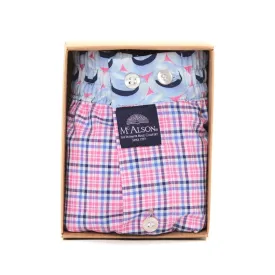 M3925 - Checkered red & blue