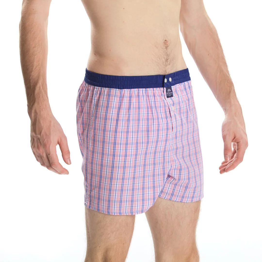 M4114 - Checkered pink & blue