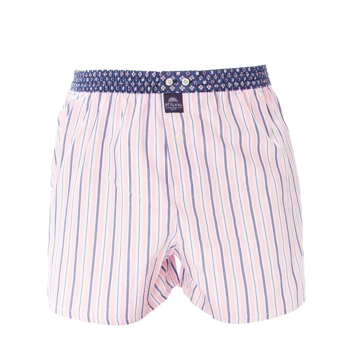 M4500 - Striped pink & navy
