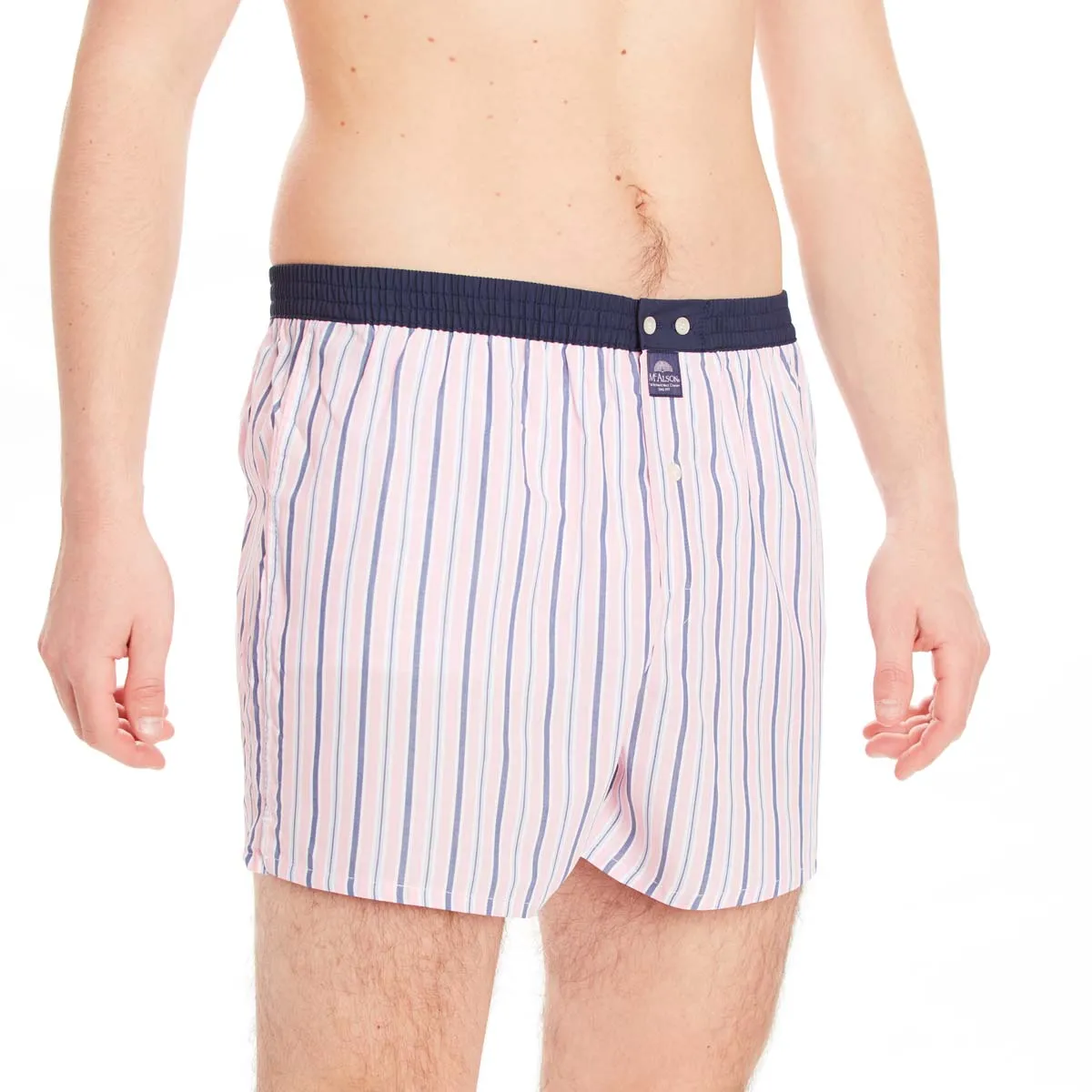 M4500 - Striped pink & navy