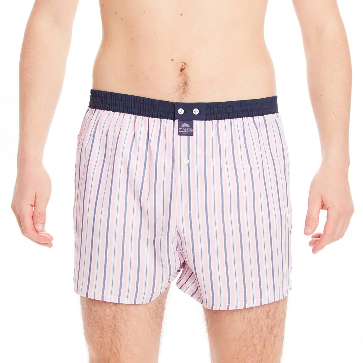 M4500 - Striped pink & navy