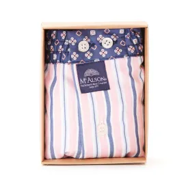 M4500 - Striped pink & navy