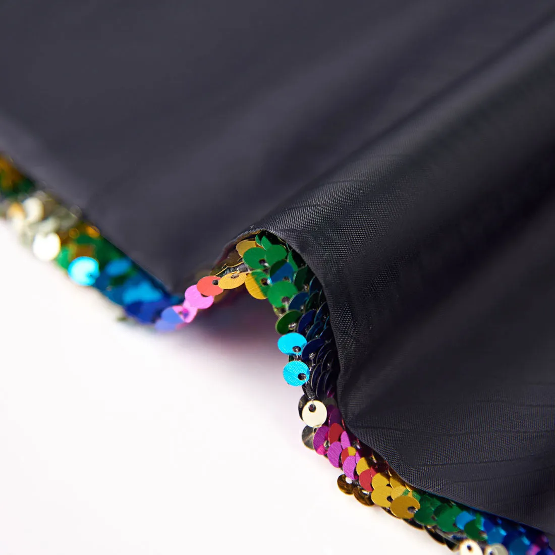 Men's Shawl Lapel Full Sequin Rainbow Tuxedo Jacket