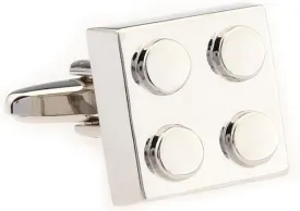 MRCUFF Building Block Pair of Cufflinks in a Presentation Gift Box & Polishing Cloth