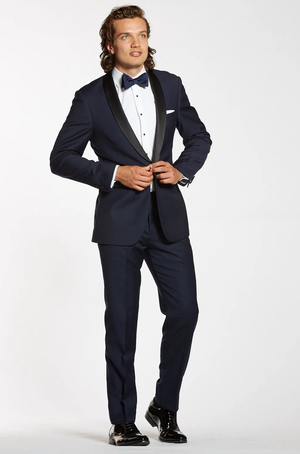 Premium Shawl Lapel Navy Tuxedo Jacket