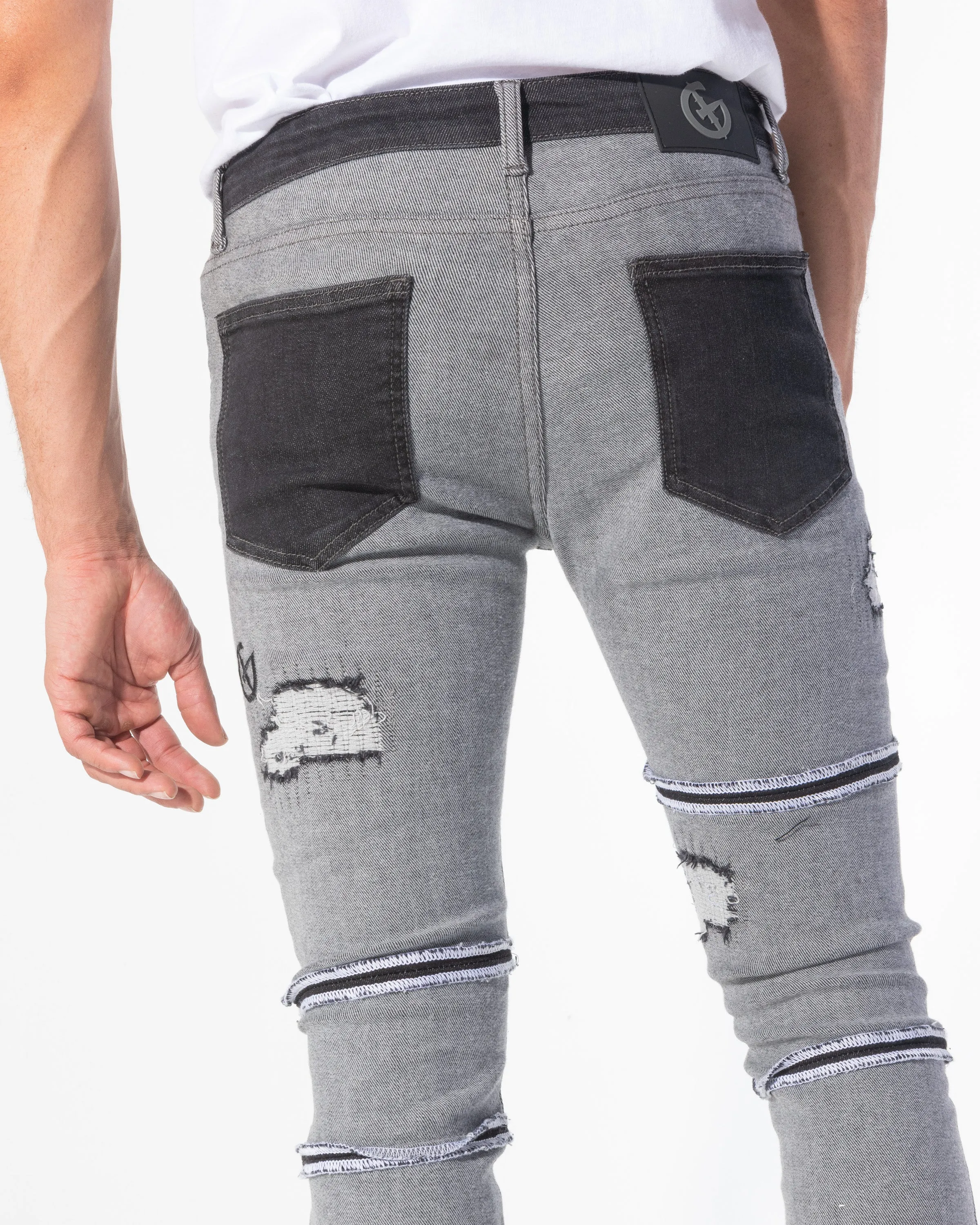 REVERSE DENIM (LIGHT BLACK)