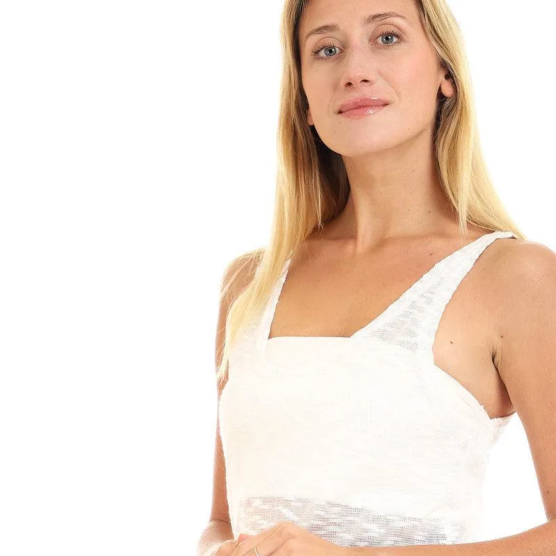 Side Slits Sleeveless Knitted Cover-up
