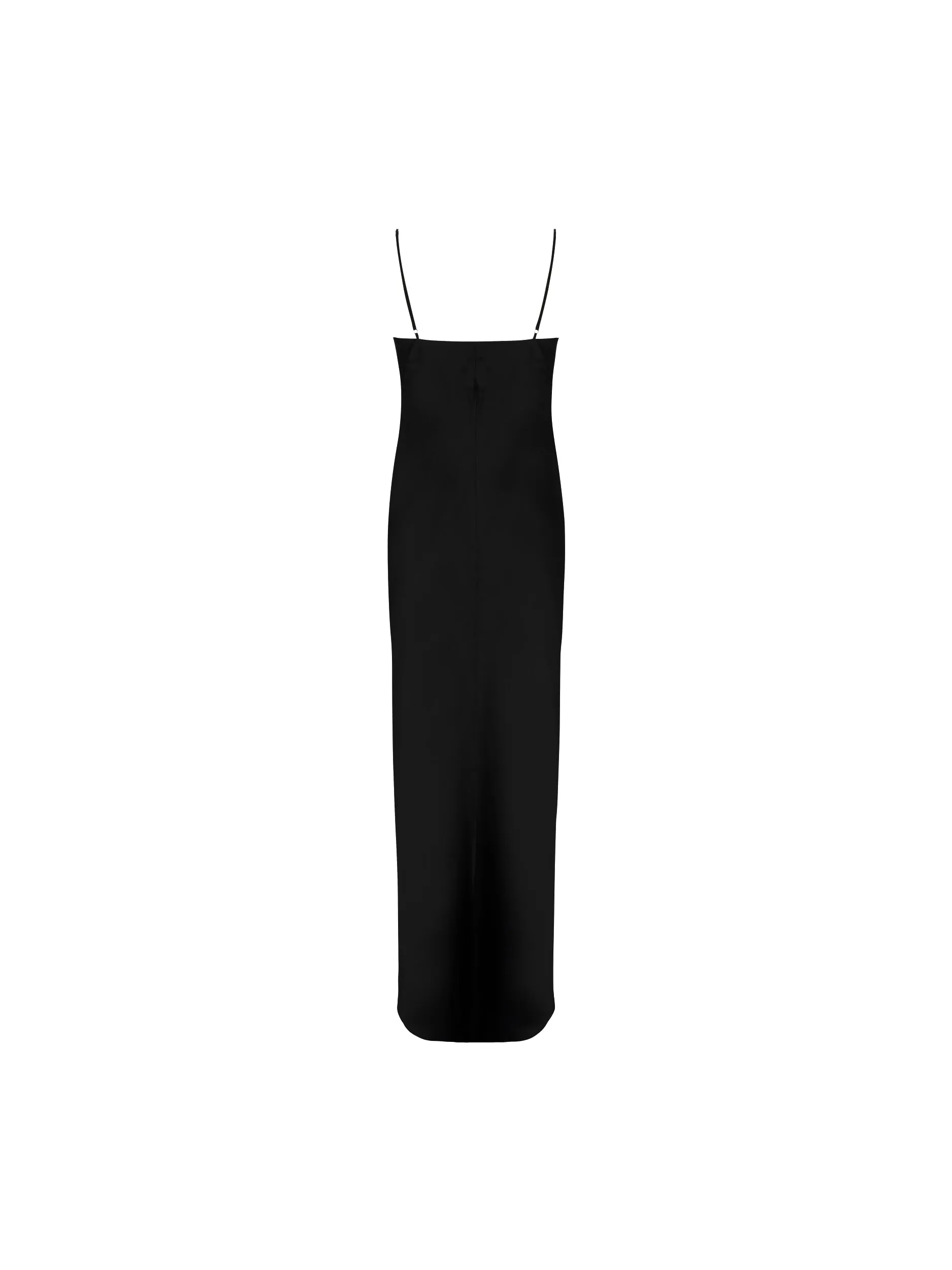 Splendeur Soie Black Long Nightdress