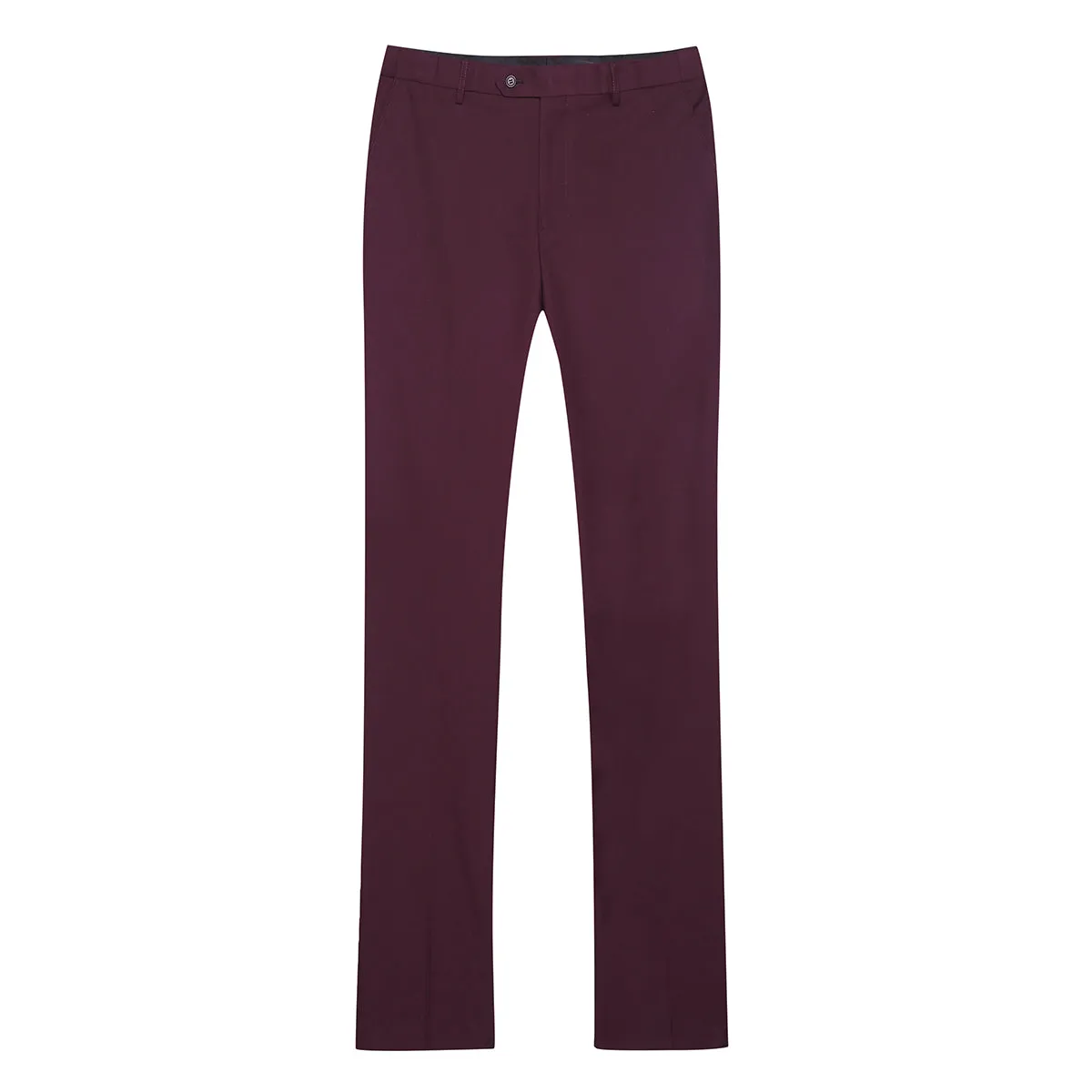 Two Piece Maroon Suit One Button Suit