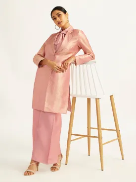 VASTRAMAY Women's Pink Pant Suit Set